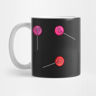 Fire Signs Zodiac Lollipop Set Mug